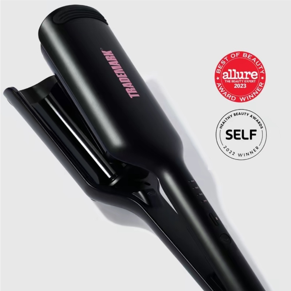 Viral Trademark Babe Waves X Hair Waver - 1.25" Double Barrel in Black